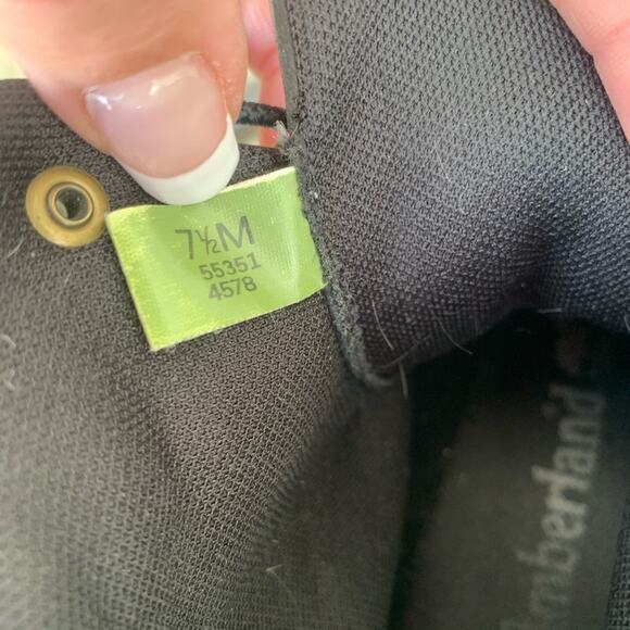 Timberland leather wedge ankle bootie boots 7 1/2 M - Picture 7 of 7